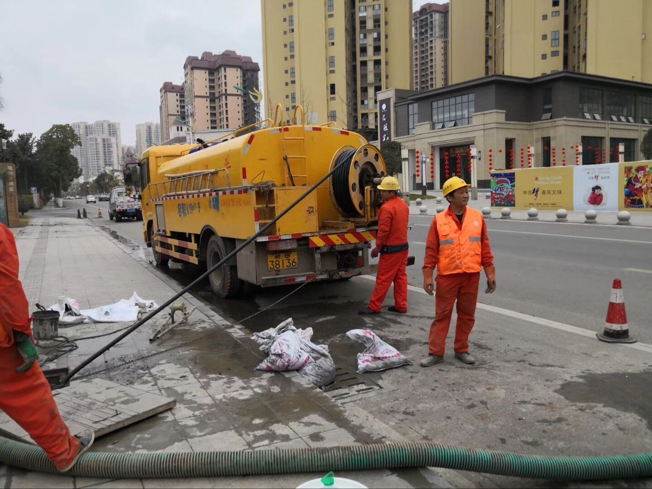 贡觉排污管道清淤-管道清洗